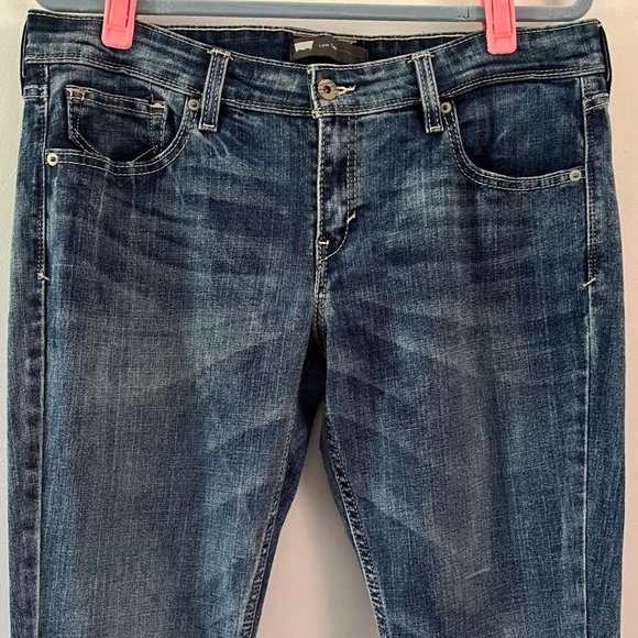 Levi's Low Twist Denim Blue Jeans sz 32W - Picture 2 of 11